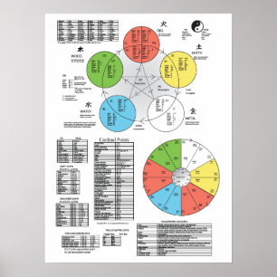 Colour Five Element Acupuncture Poster