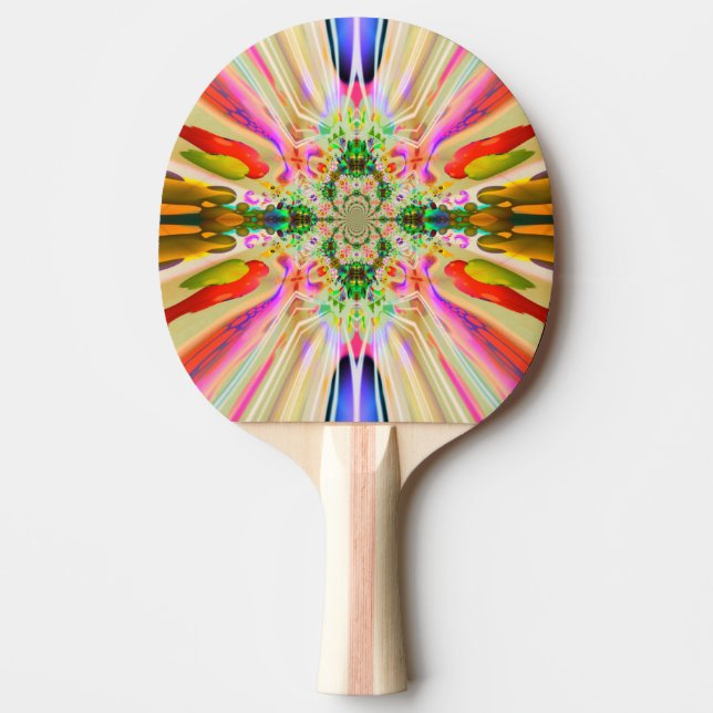 Colour Flares Ping Pong Paddle (Front)
