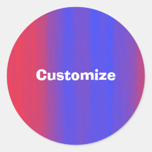 Colour Flow - Template Classic Round Sticker