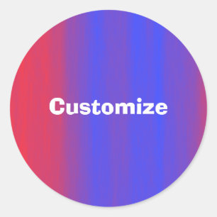 Colour Flow - Template Classic Round Sticker