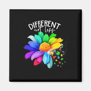 Colour Flower Different Not Less Autism Awareness  Magnet