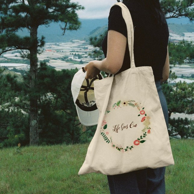Colour flower wreath Tote Bag (Color flower wreath Tote Bag
)