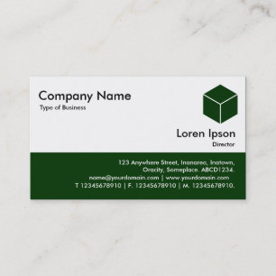 Colour Footer - Dark Green Business Card