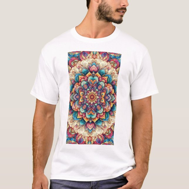 colour full floral T-Shirt (Front)