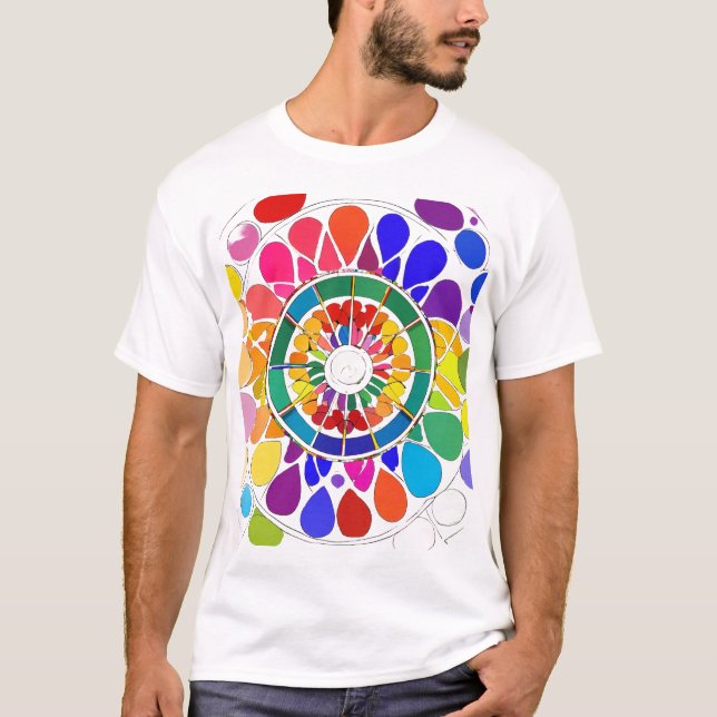 Colour full t-shirt  (Front)