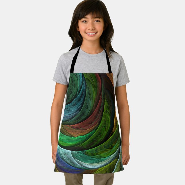 Colour Glory Modern Abstract Art Pattern Elegant Apron (Insitu)