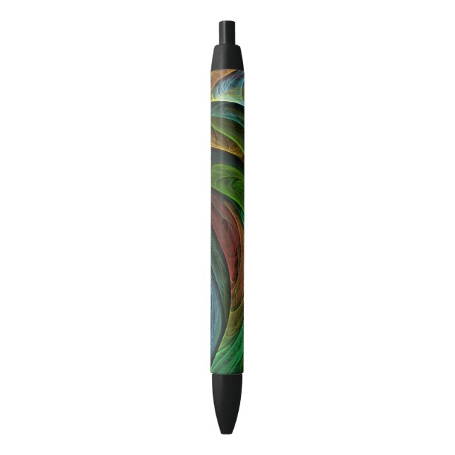 Colour Glory Modern Abstract Art Pattern Elegant Black Ink Pen (Front Vertical)