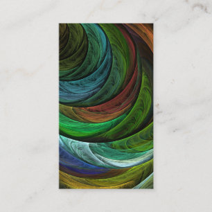 Colour Glory Modern Abstract Art Pattern Elegant Business Card