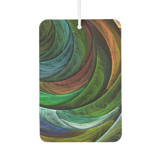 Colour Glory Modern Abstract Art Pattern Elegant Car Air Freshener (Front)