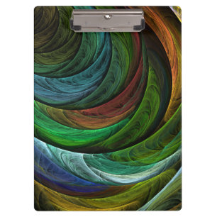 Colour Glory Modern Abstract Art Pattern Elegant Clipboard