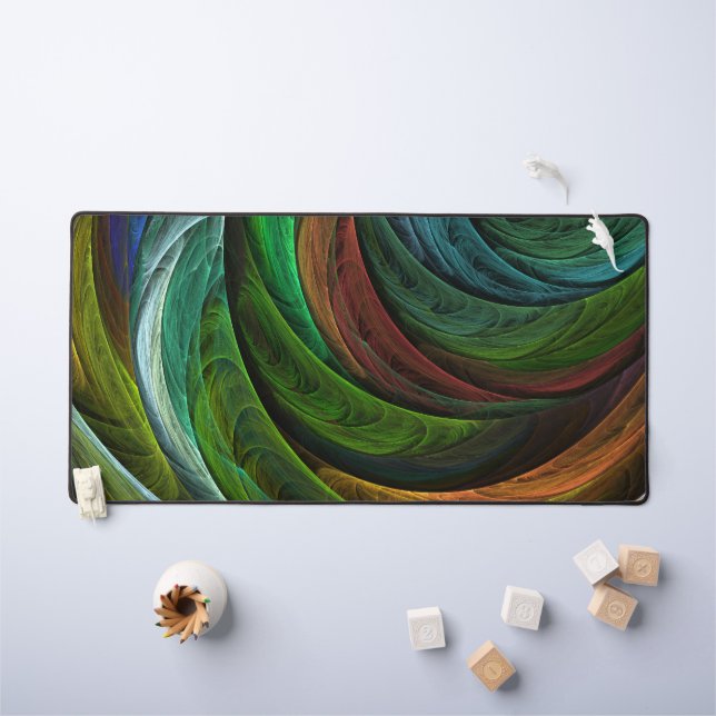 Colour Glory Modern Abstract Art Pattern Elegant Desk Mat (Kids Table)