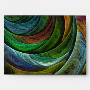 Colour Glory Modern Abstract Art Pattern Elegant Envelope
