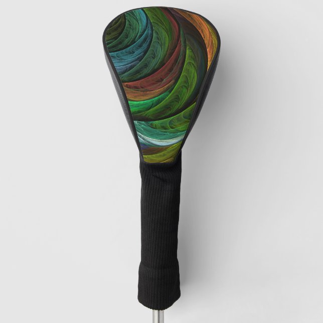 Colour Glory Modern Abstract Art Pattern Elegant Golf Head Cover (Front)