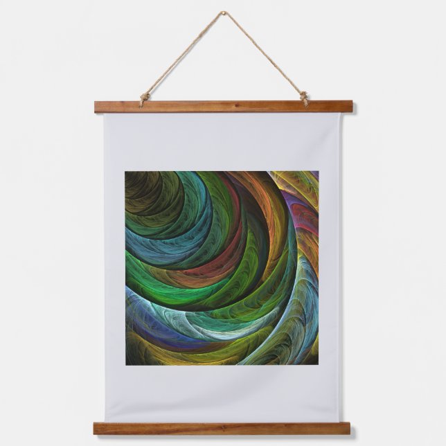 Colour Glory Modern Abstract Art Pattern Elegant Hanging Tapestry (Front)