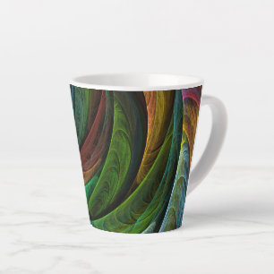 Colour Glory Modern Abstract Art Pattern Elegant Latte Mug