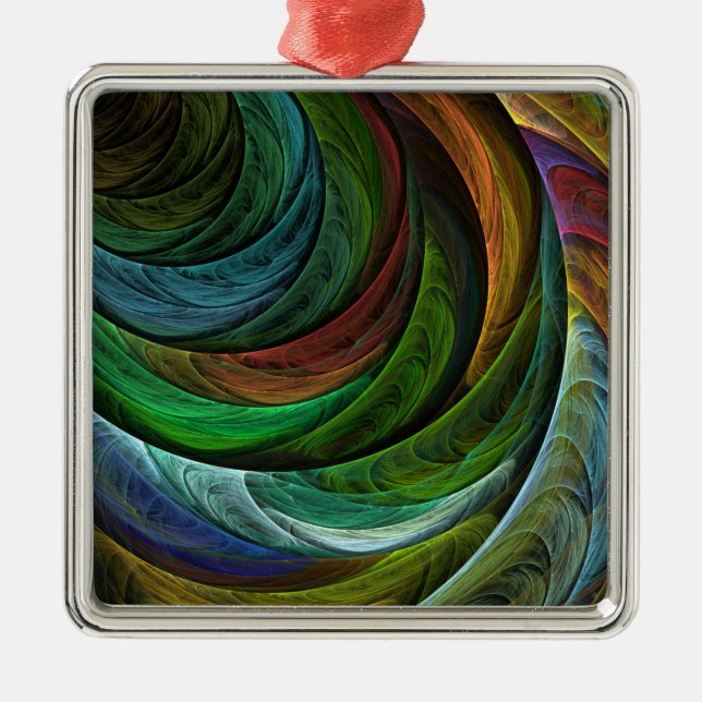 Colour Glory Modern Abstract Art Pattern Elegant Metal Tree Decoration (Front)