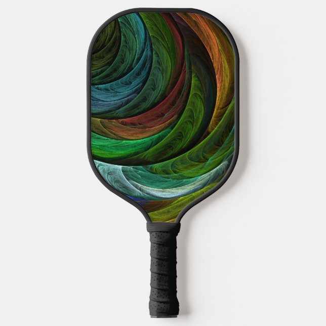 Colour Glory Modern Abstract Art Pattern Elegant Pickleball Paddle (Front)