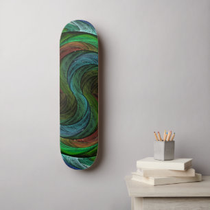 Colour Glory Modern Abstract Art Pattern Elegant Skateboard