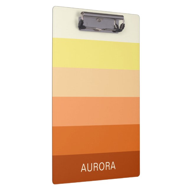 Colour Gradient Back to School - Custom Name  Clipboard (Right)