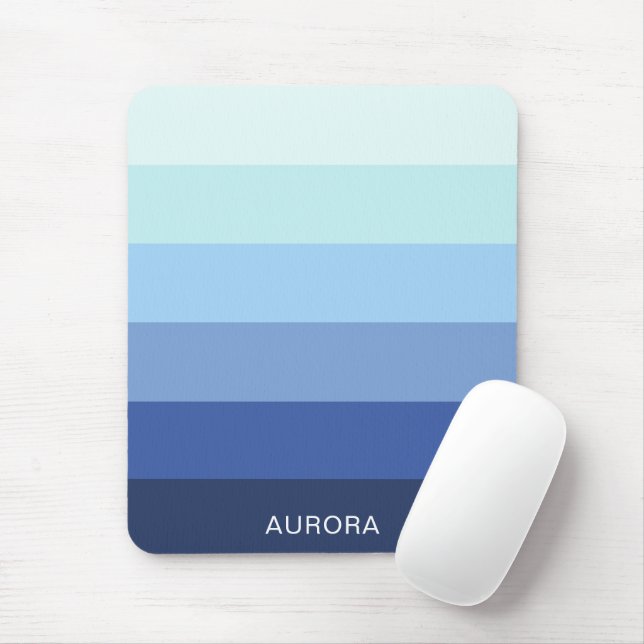 Colour Gradient Back to School - Custom Name  Mouse Mat (With Mouse)