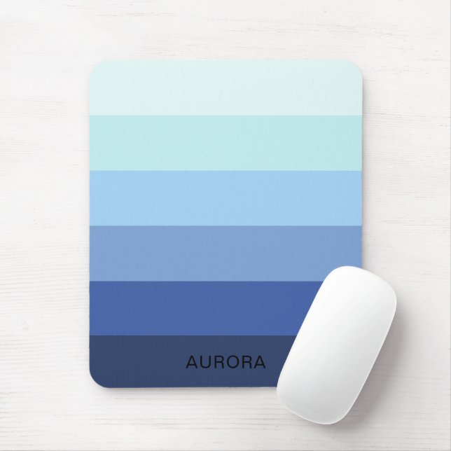 Colour Gradient Back to School - Custom Name  Mouse Mat (With Mouse)