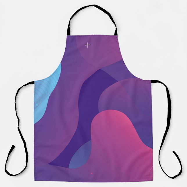 Colour gradient background design. Abstract geomet Apron (Front)