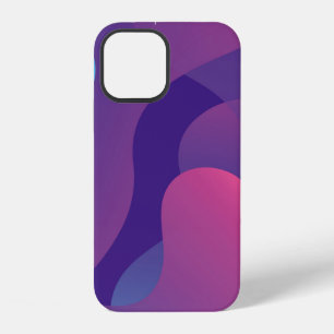 Colour gradient background design. Abstract geomet iPhone 12 Case