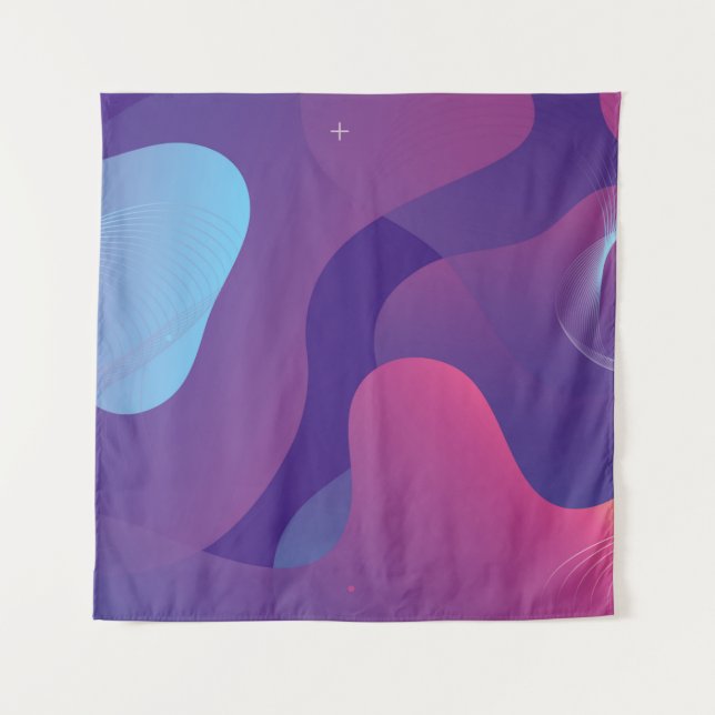 Colour gradient background design. Abstract geomet Tapestry (Front)