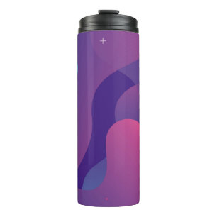 Colour gradient background design. Abstract geomet Thermal Tumbler