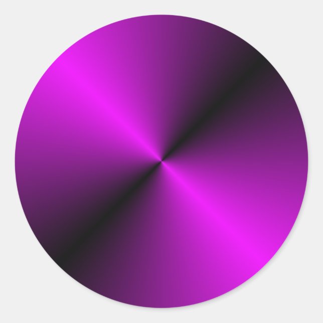 colour gradient  classic round sticker (Front)