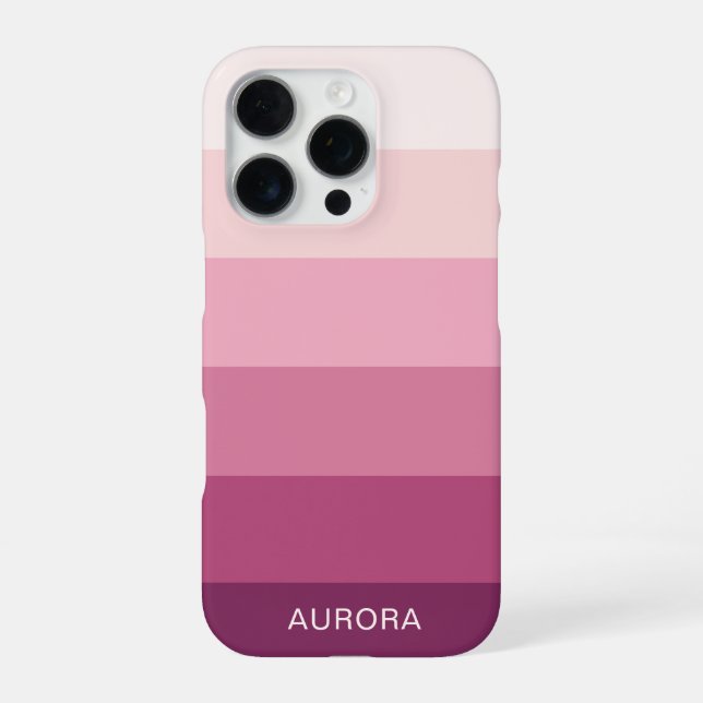 Colour Gradient - Custom Name  iPhone Case (Back)