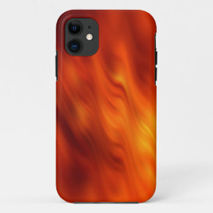 Colour Gradients Waves - orange red iPhone 11 Case