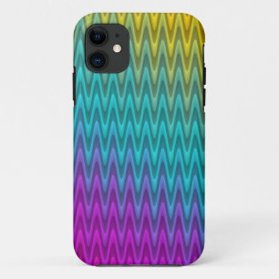 Colour Gradients ZigZag Stripes iPhone 11 Case