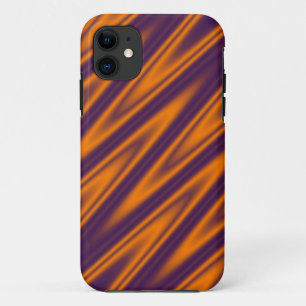 Colour Gradients ZigZag Stripes - orange violet iPhone 11 Case
