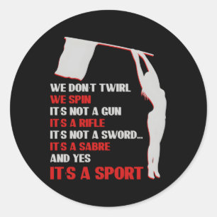 Colour Guard Band Marching Classic Round Sticker