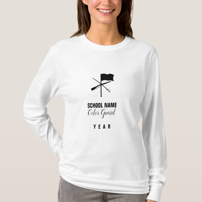 Colour Guard Basic Customisable Long Sleeve Shirt (Front)