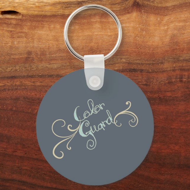 Colour Guard Button Keychain Design (Front)