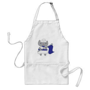Colour Guard Cat Blue Standard Apron
