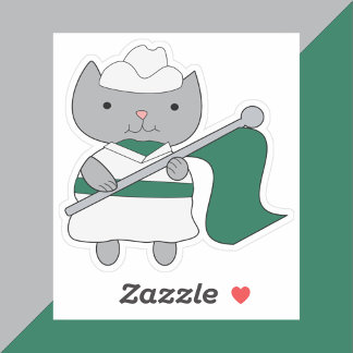 Colour Guard Cat Parade Green White