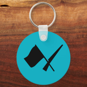 Colour Guard Flag And Rifle Key Ring