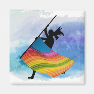 Colour Guard Flag Bright Magnet