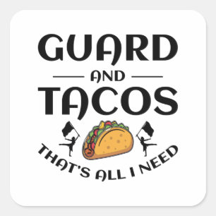 Colour Guard Flag Corps Dance Marching Band Studen Square Sticker