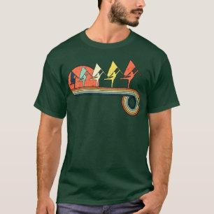 Colour Guard Flag Girl Dance Retro Vintage Sunset T-Shirt