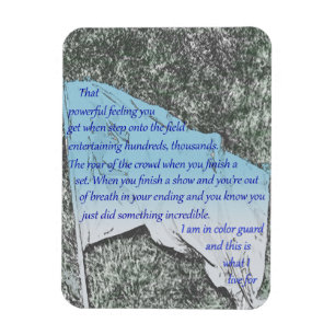 Colour Guard Flag Inspiration Magnet