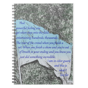 Colour Guard Flag Inspiration Notebook