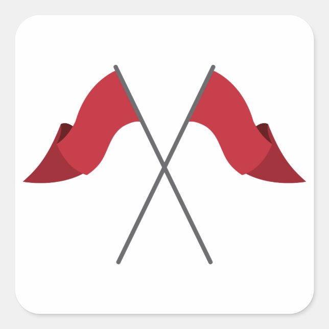Colour Guard Flags Square Sticker (Front)