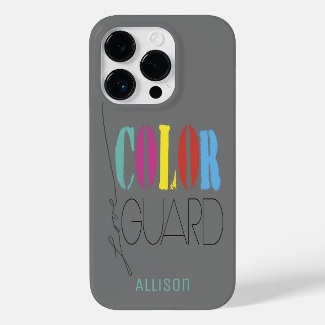 Colour Guard Handwritten Love With Name Case-Mate iPhone Case (Back)