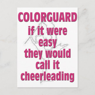 Colour Guard: If It Were Easy... Postcard