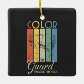 Colour Guard "Interpret the Music" Ceramic Ornament