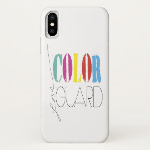 Colour Guard Love Colour Guard Text iPhone X Case